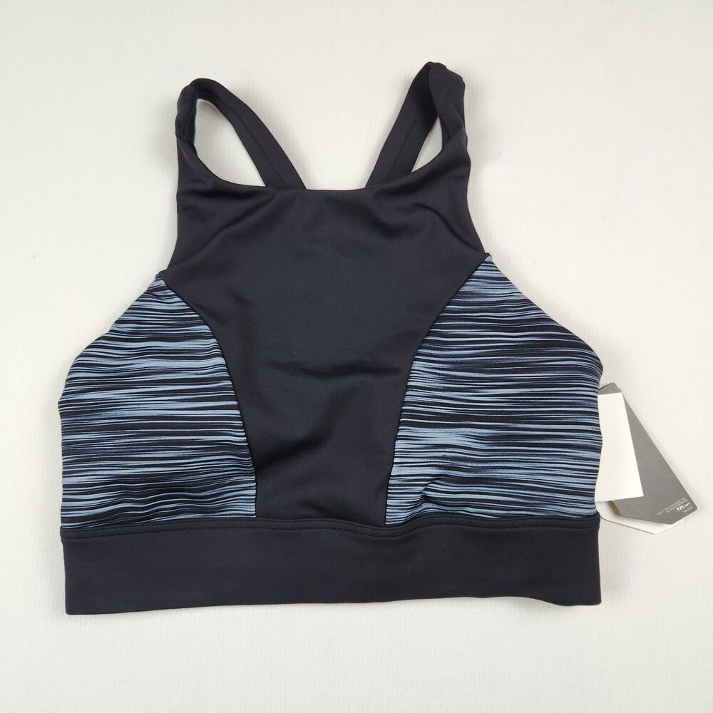 TYR Arvada Amira Swim Top Womens M High-Neck Black UPF 50+ Racerback Beach Sport